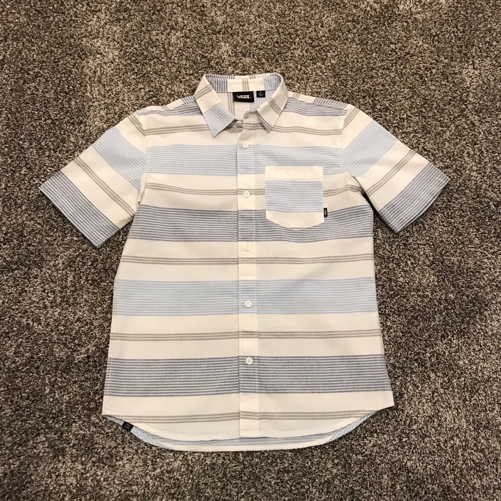 Vans Boys Short Sleeve Button Up